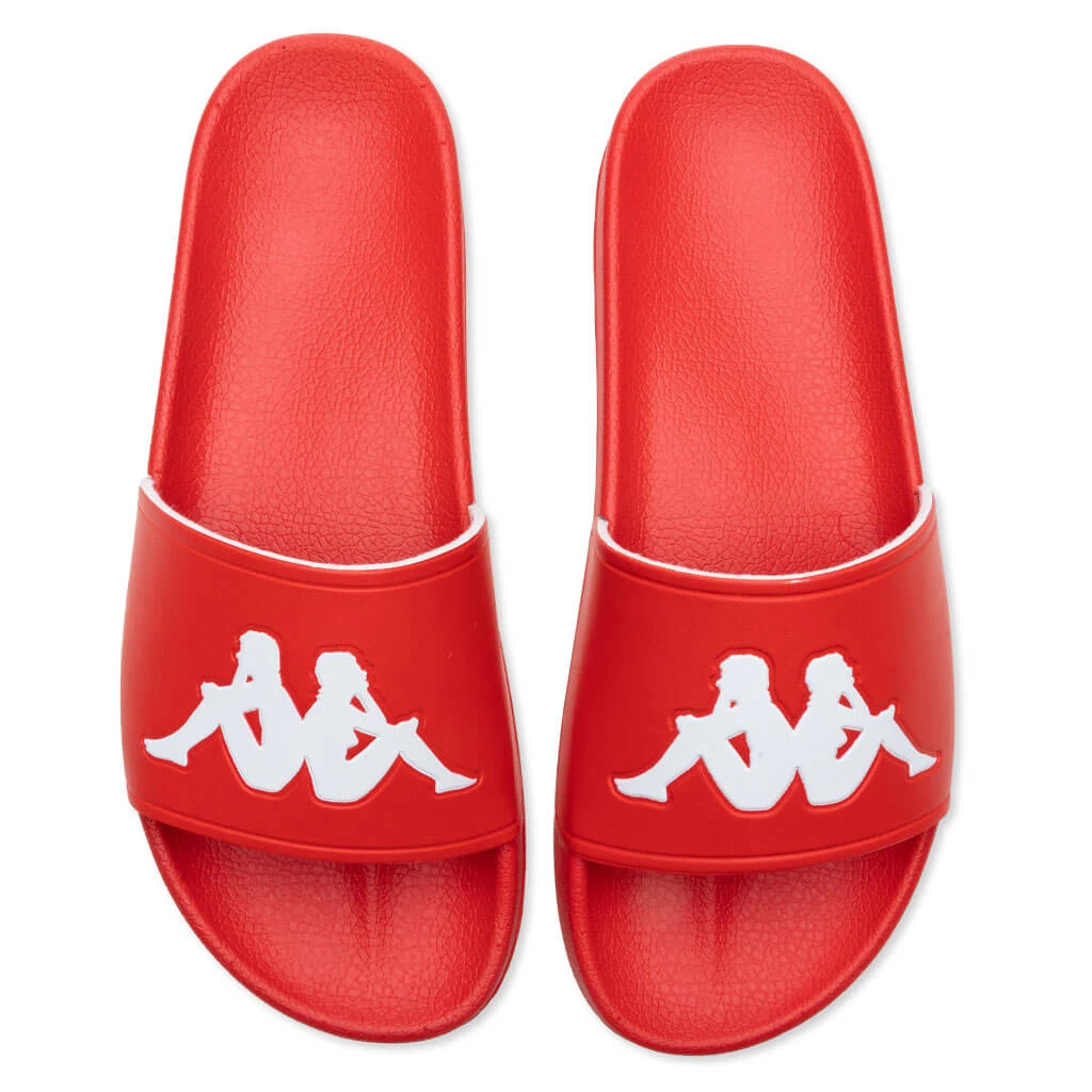 Kappa Authentic Adam 2 Slides - Red/White 6 Kappa Authentic Adam 2 Slides - Red/White - Image 4