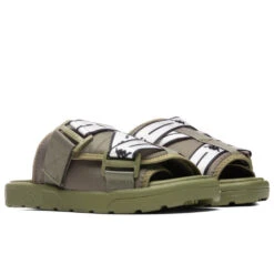 Kappa Authentic JPN Mitel 2 Sandals - Green Olive/White -Birkenstock Store Kappa Authentic JPN Mitel 2 Sandals Green Olive White 31172WW A3G 01 16 2022 01 2