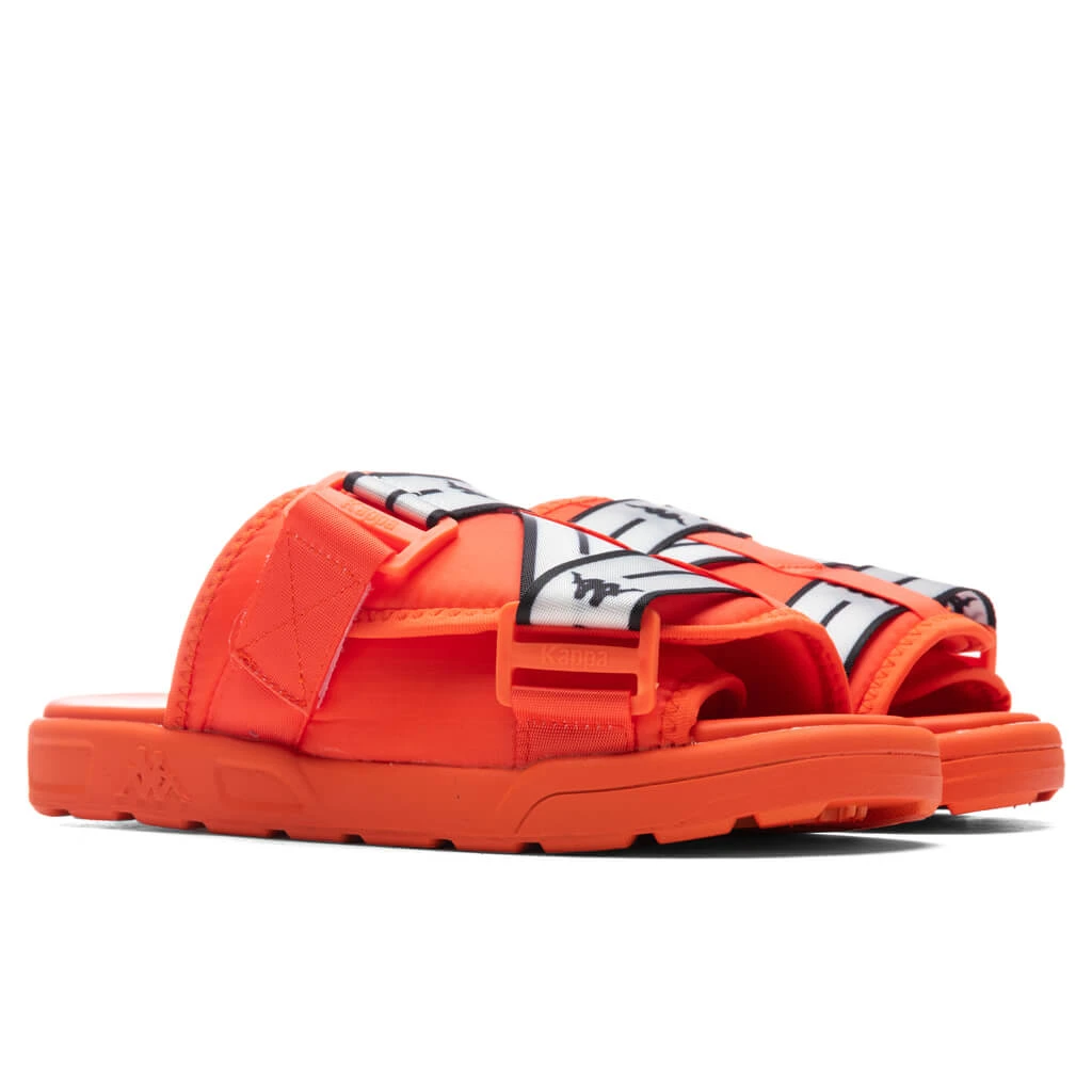Kappa Authentic JPN Mitel 2 Sandals - Orange/Black 4 Kappa Authentic JPN Mitel 2 Sandals - Orange/Black - Image 2