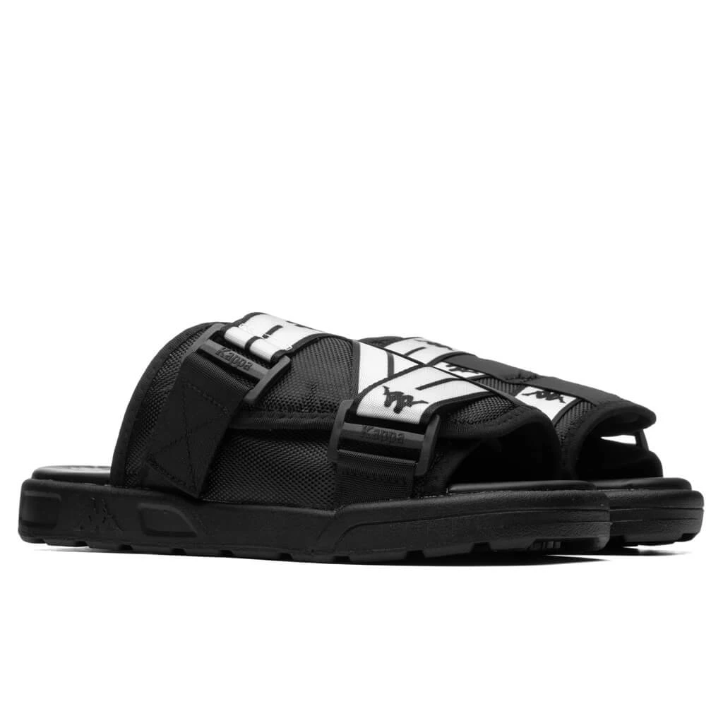 Kappa Authentic Jpn Mitel Sandals - Black/White 4 Kappa Authentic Jpn Mitel Sandals - Black/White - Image 2