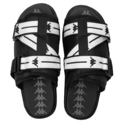 Kappa Authentic Jpn Mitel Sandals - Black/White 9 Kappa Authentic Jpn Mitel Sandals - Black/White -Birkenstock Store Kappa Authentic Jpn Mitel Sandals Black White 304T500 916 04 28 2021 01 4