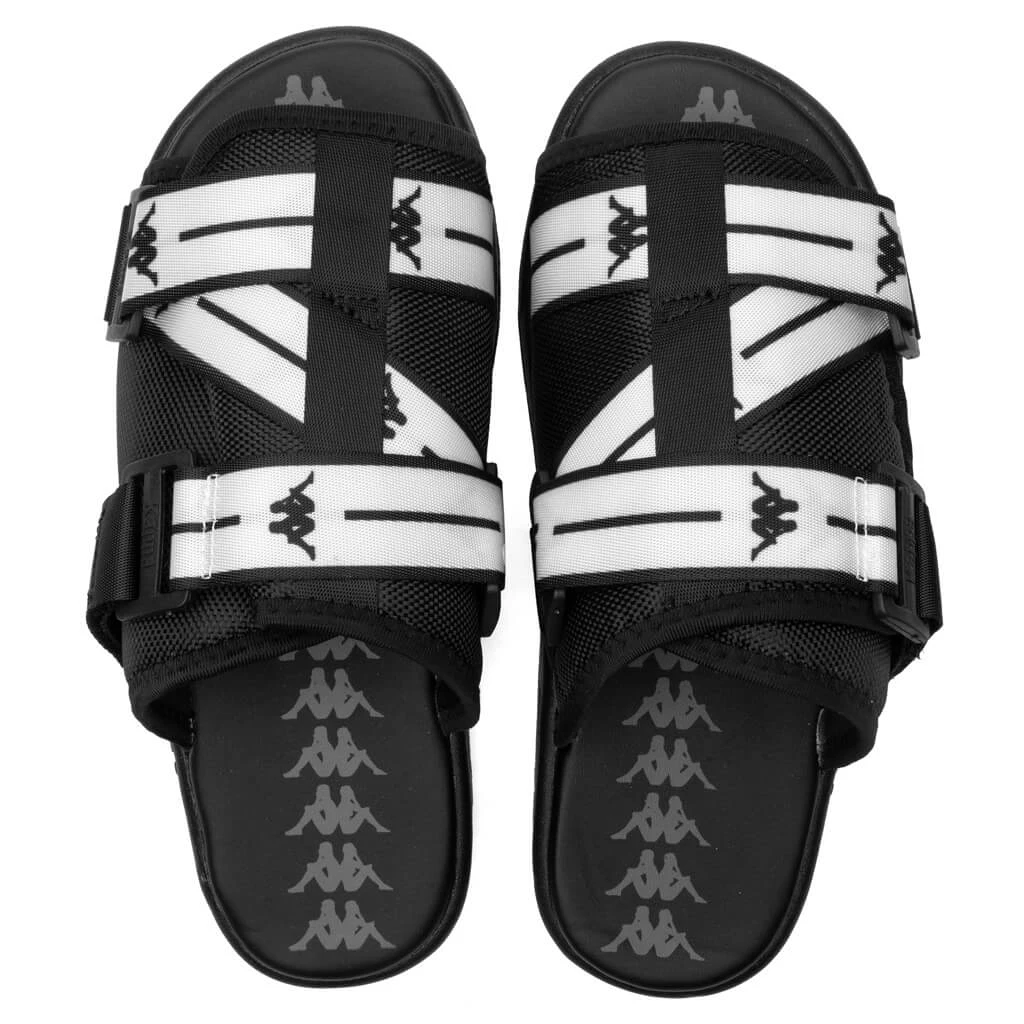 Kappa Authentic Jpn Mitel Sandals - Black/White 6 Kappa Authentic Jpn Mitel Sandals - Black/White - Image 4