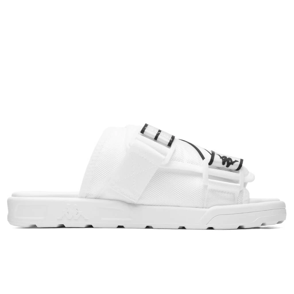 Kappa Authentic Jpn Mitel Sandals - White/Black 3 Kappa Authentic Jpn Mitel Sandals - White/Black