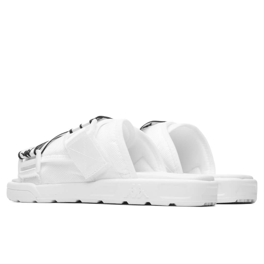 Kappa Authentic Jpn Mitel Sandals - White/Black 5 Kappa Authentic Jpn Mitel Sandals - White/Black - Image 3