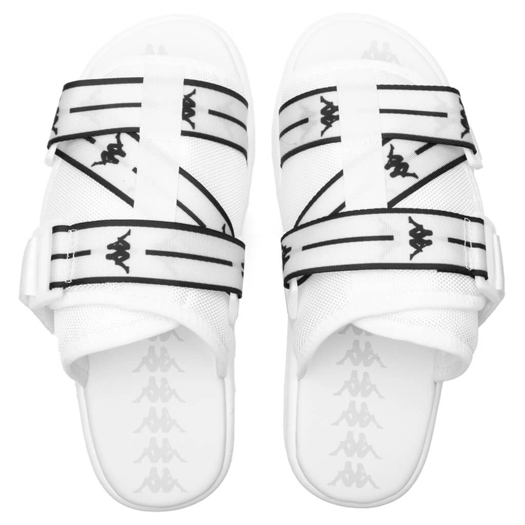 Kappa Authentic Jpn Mitel Sandals - White/Black 6 Kappa Authentic Jpn Mitel Sandals - White/Black - Image 4