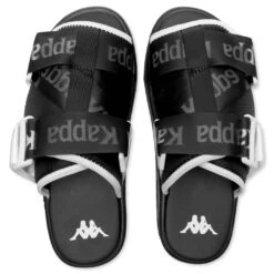 Kappa Authentic Mitel 1 Sandals - Black/White -Birkenstock Store Kappa Authentic Mitel 1 Sandals Black White 3118C8W A36 10 23 2021 01 5
