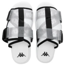 Kappa Authentic Mitel 1 Sandals - White/Black -Birkenstock Store Kappa Authentic Mitel 1 Sandals White Black 3118C8W A1C 10 23 2021 01 5