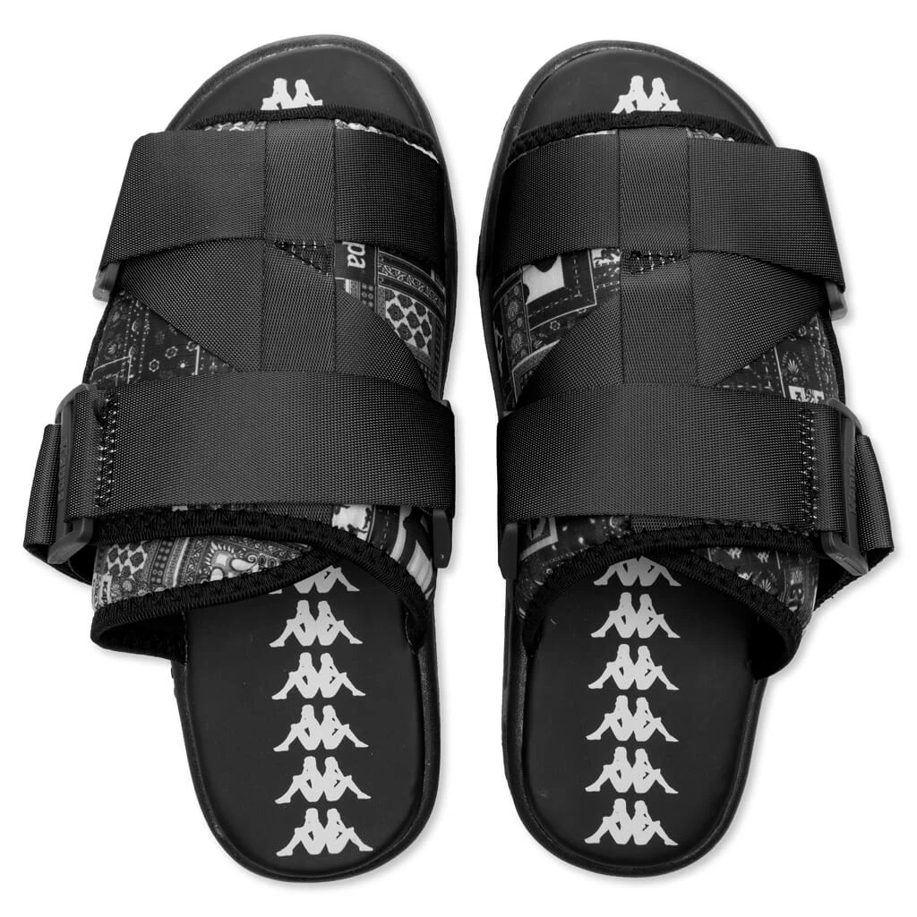 Kappa Authentic Nuuk 1 Sandals - Black/Light Grey 6 Kappa Authentic Nuuk 1 Sandals - Black/Light Grey - Image 4