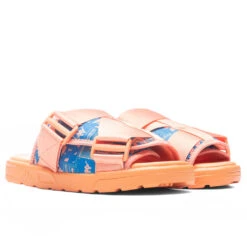 Kappa Authentic Nuuk 1 Sandals - Peach/Blue -Birkenstock Store Kappa Authentic Nuuk 1 Sandals Peach Blue 34171RW A1S 05 24 22 Feature JM 4