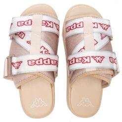 Kappa Logo Tape Kalpi Sandals - Beige/Light Pink -Birkenstock Store Kappa Logo Tape Kalpi Sandals Beige Light Pink 32167QW A0E 01 22 2022 01 4
