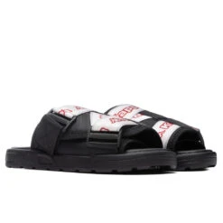 Kappa Logo Tape Kalpi Sandals - Black/Light Pink -Birkenstock Store Kappa Logo Tape Kalpi Sandals Black Light Pink 32167QW A0A 01 16 2022 01 2