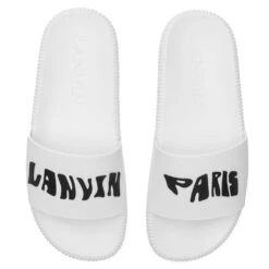 Lanvin Arpege Slide - White/Black -Birkenstock Store Lanvin Arpege Slide White Black FM SAVM00 PUCO A21 WHT 09 02 2021 01 3