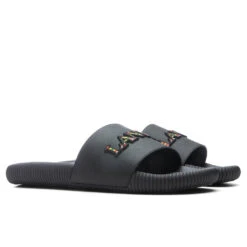 Lanvin Arpege Slides - Black -Birkenstock Store Lanvin Arpege Slides Black FIX SKU FM SAVS00 EMBR P22 01 02 24 2022 01 2