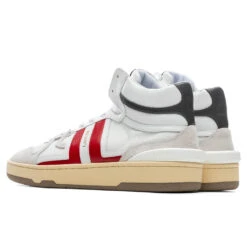 Lanvin Clay High Top Sneakers - White/Red -Birkenstock Store Lanvin Clay High Top Sneakers White Red FM SKDK01 NASH A21 WHT 07 05 2021 01 4