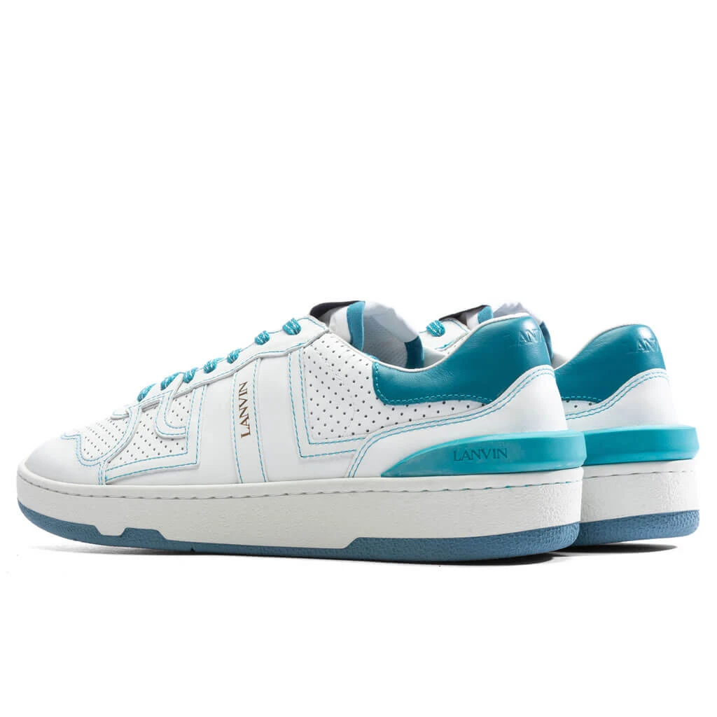 Lanvin Clay Low Top Sneakers - White/Blue 5 Lanvin Clay Low Top Sneakers - White/Blue - Image 3