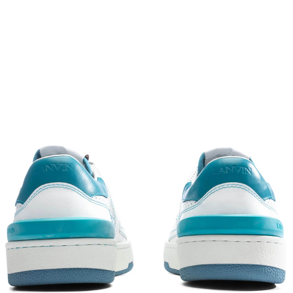Lanvin Clay Low Top Sneakers - White/Blue 6 Lanvin Clay Low Top Sneakers - White/Blue - Image 4