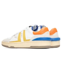Lanvin Clay Low Top Sneakers - White/Yellow -Birkenstock Store Lanvin Clay Low Top Sneakers White Yellow FM SKDK00 NAS1 P21 YEL 02 19 2021 01 3