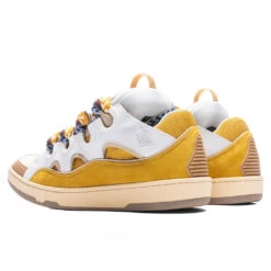 Lanvin Curb Sneakers - White/Yellow -Birkenstock Store Lanvin Curb Sneakers White Yellow FM SKRK11 DRAG H22 0080 11 07 22 Feature NF 3