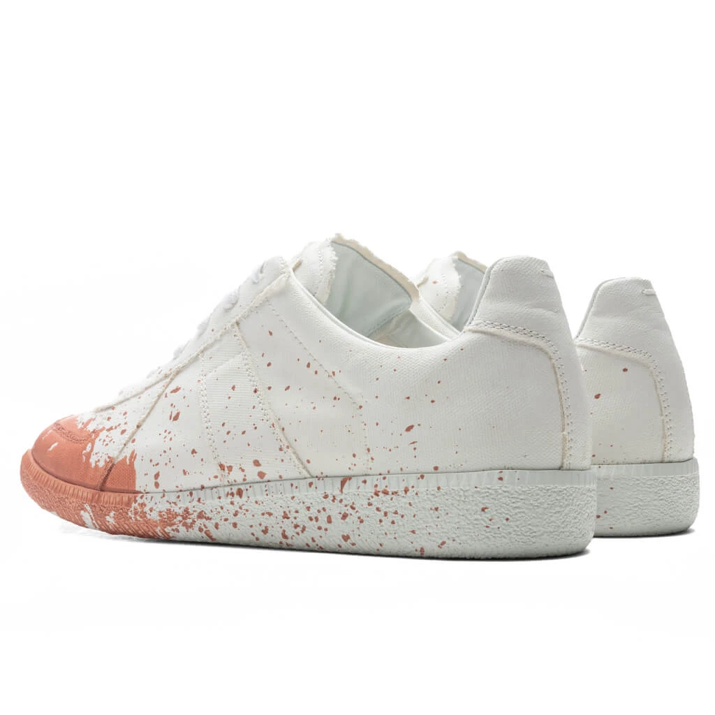 Maison Margiela Replica Paint Splatter Sneakers - White/Coquille 5 Maison Margiela Replica Paint Splatter Sneakers - White/Coquille - Image 3