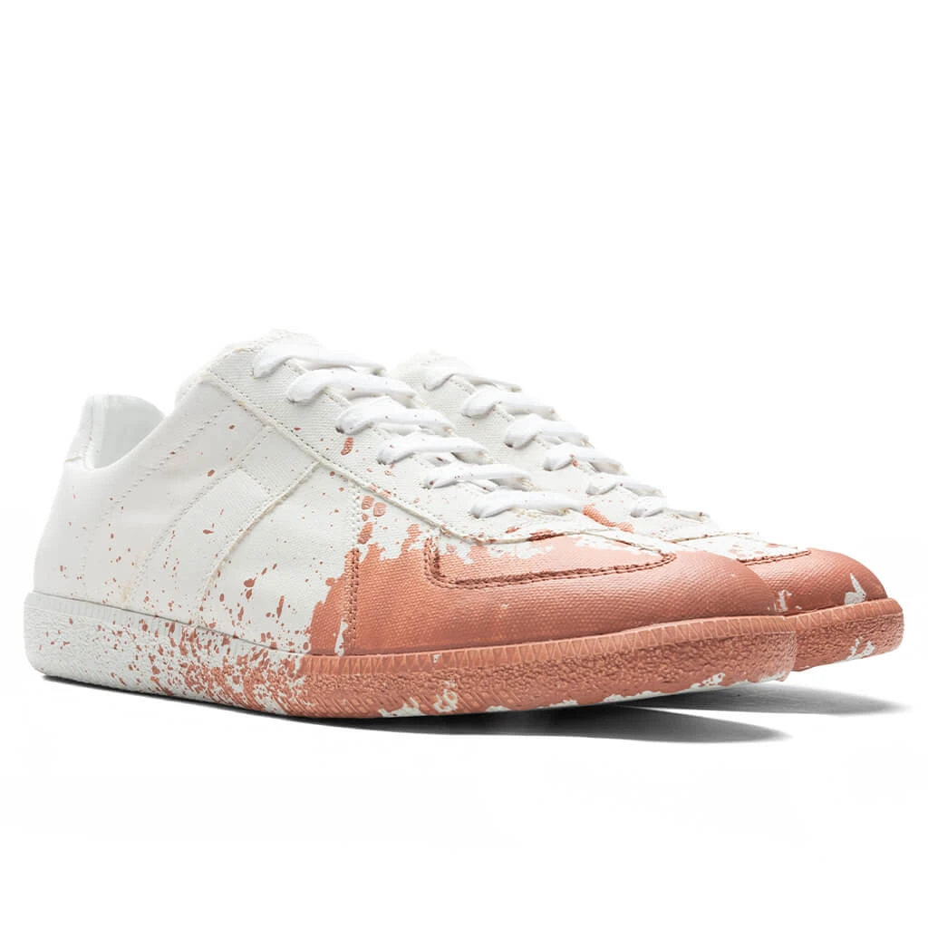 Maison Margiela Replica Paint Splatter Sneakers - White/Coquille 4 Maison Margiela Replica Paint Splatter Sneakers - White/Coquille - Image 2