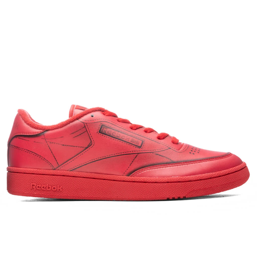 Maison Margiela X Reebok Project Club C - Fiery Red 3 Maison Margiela X Reebok Project Club C - Fiery Red