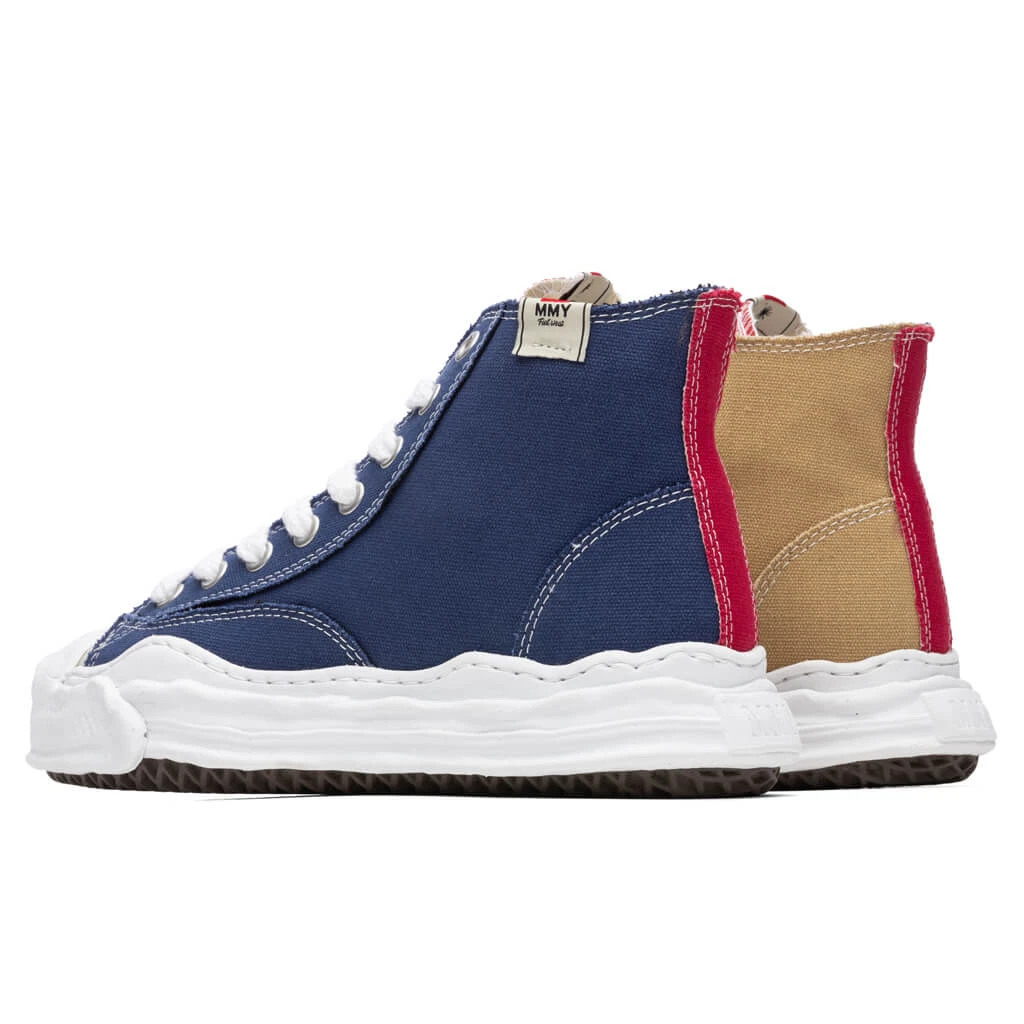 Original Sole Toe Cap Hi Sneaker - Navy/Beige 5 Original Sole Toe Cap Hi Sneaker - Navy/Beige - Image 3