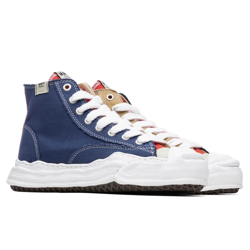 Original Sole Toe Cap Hi Sneaker - Navy/Beige 4 Original Sole Toe Cap Hi Sneaker - Navy/Beige - Image 2