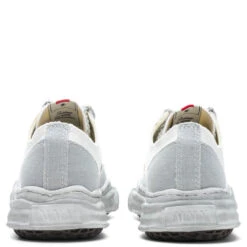 Peterson Low OG Sole Over Dyed Canvas Sneaker - White -Birkenstock Store Maison Mihara Yasuhiro Peterson Low OG Sole Over Dyed Canvas Sneaker White A08FW713 WHT 06 04 22 Feature DV 2