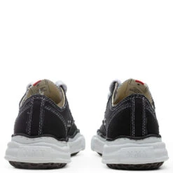 Peterson Low OG Sole Canvas Sneaker - Black -Birkenstock Store Maison Mihara Yasuhiro Peterson Original Sole Low Sneakers Black A01FW702 BLK 12 20 2021 01 4