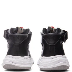 Wayne High OG Sole Leather Sneaker - Black/Grey 9 Wayne High OG Sole Leather Sneaker - Black/Grey -Birkenstock Store Maison Mihara Yasuhiro Wayne High OG Sole Leather Sneaker Black Grey A08FW705 BLG 01 29 2022 01 5