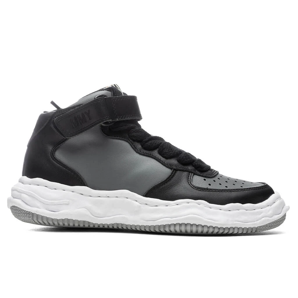 Wayne High OG Sole Leather Sneaker - Black/Grey 3 Wayne High OG Sole Leather Sneaker - Black/Grey