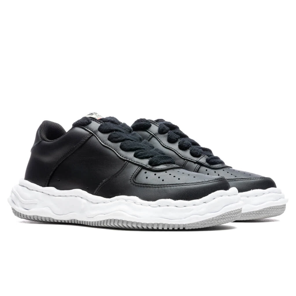 Wayne Low OG Sole Leather Sneaker - Black 4 Wayne Low OG Sole Leather Sneaker - Black - Image 2