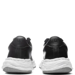 Wayne Low OG Sole Leather Sneaker - Black/Grey -Birkenstock Store Maison Mihara Yasuhiro Wayne Low OG Sole Leather Sneaker Black Grey A08FW706 BLG 01 29 2022 01 4