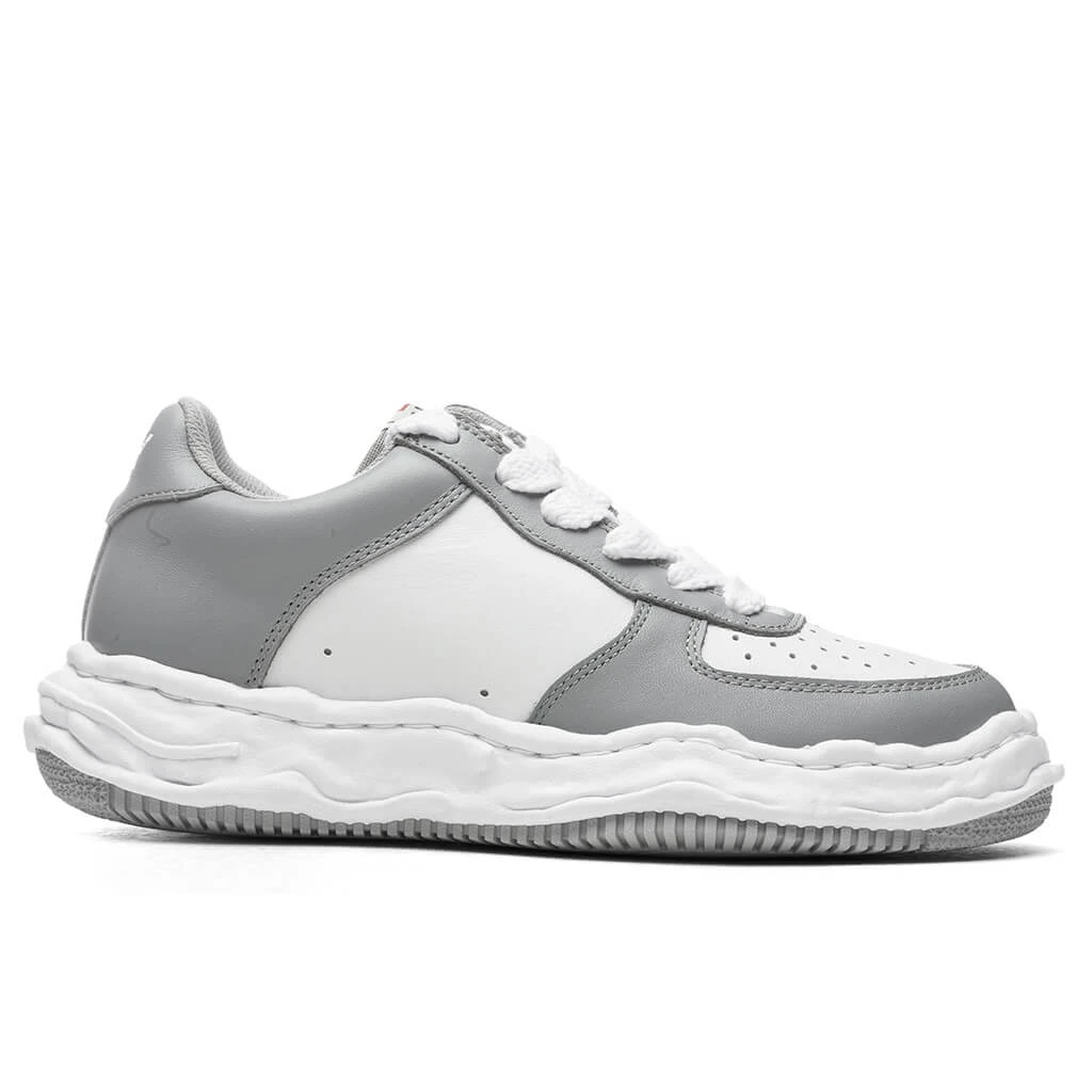 Wayne Low OG Sole Leather Sneaker - Grey/White 3 Wayne Low OG Sole Leather Sneaker - Grey/White