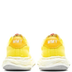 Wayne Low OG Sole Washed Canvas Sneaker - Yellow -Birkenstock Store Maison Mihara Yasuhiro Wayne Low OG Sole Washed Canvas Sneaker Yellow A08FW708 YEL 05 08 22 Feature 6