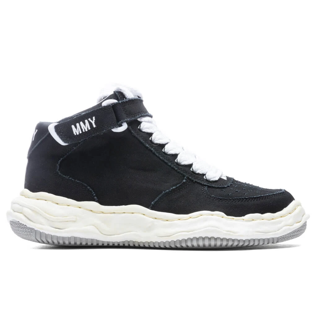 Wayne High OG Sole Washed Canvas Sneaker - Black 3 Wayne High OG Sole Washed Canvas Sneaker - Black