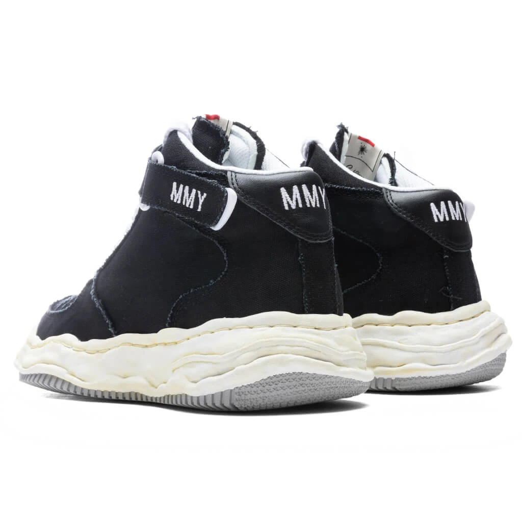 Wayne High OG Sole Washed Canvas Sneaker - Black 5 Wayne High OG Sole Washed Canvas Sneaker - Black - Image 3