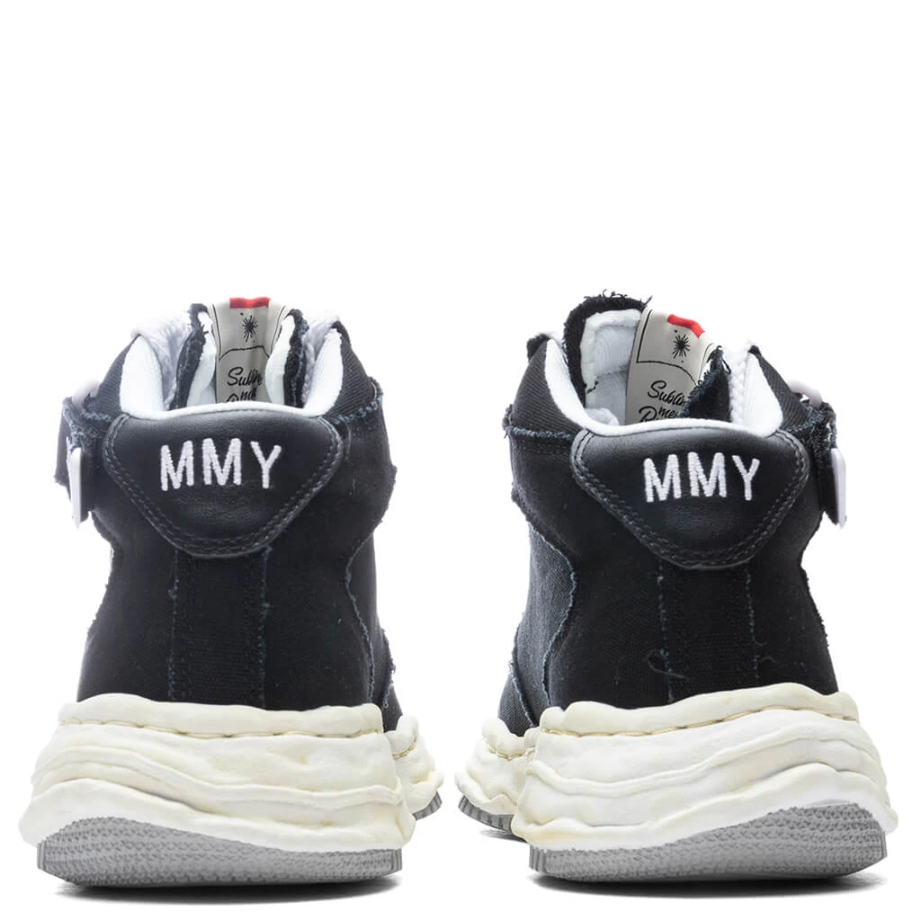 Wayne High OG Sole Washed Canvas Sneaker - Black 6 Wayne High OG Sole Washed Canvas Sneaker - Black - Image 4