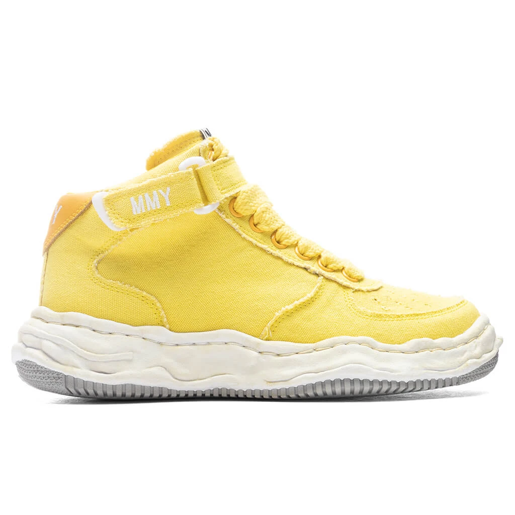 Wayne High OG Sole Washed Canvas Sneaker - Yellow 3 Wayne High OG Sole Washed Canvas Sneaker - Yellow