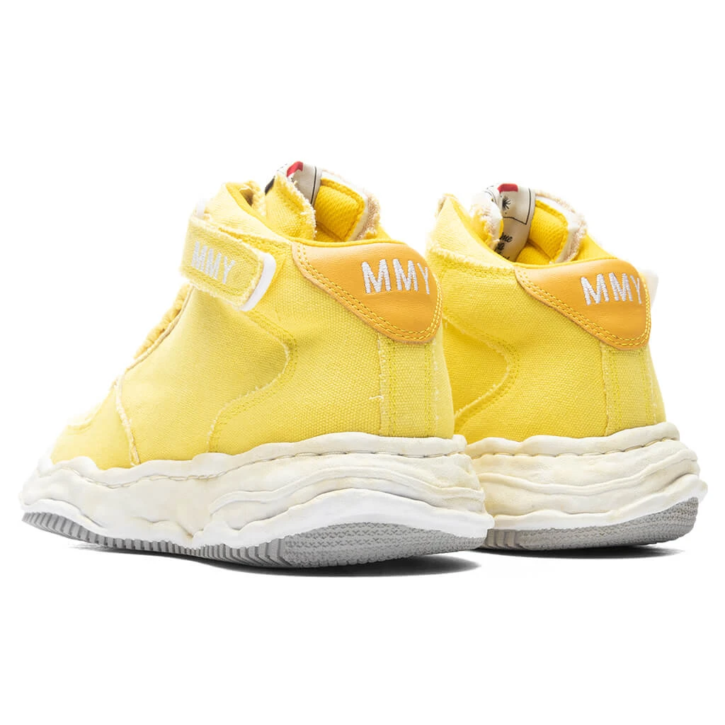 Wayne High OG Sole Washed Canvas Sneaker - Yellow 5 Wayne High OG Sole Washed Canvas Sneaker - Yellow - Image 3