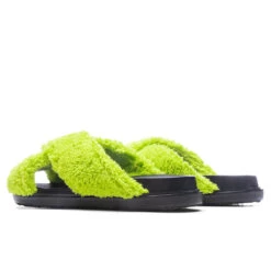 Marni Fussbett Slide Sandal - Lime Green 8 Marni Fussbett Slide Sandal - Lime Green -Birkenstock Store Marni Fussbett Slide Sandal Lime Green FBMR002501 P5441 00V07 04 23 23 Feature KN 5