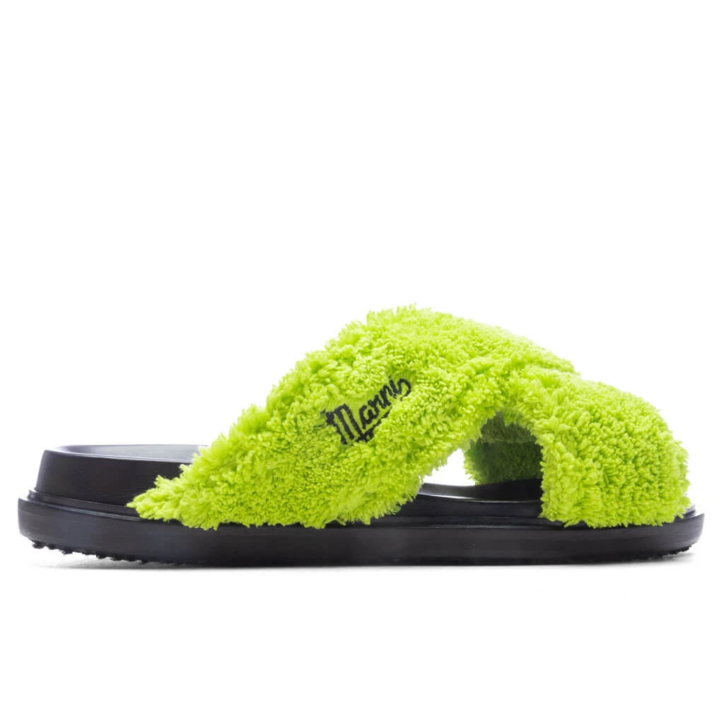 Marni Fussbett Slide Sandal - Lime Green 3 Marni Fussbett Slide Sandal - Lime Green