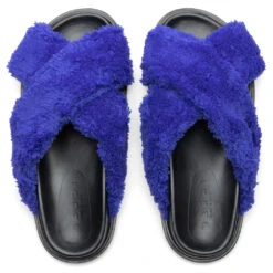 Marni Fussbett Slide Sandal - Royal 9 Marni Fussbett Slide Sandal - Royal -Birkenstock Store Marni Fussbett Slide Sandal Royal FBMR002501 P5441 00B56 04 23 23 Feature KN 6