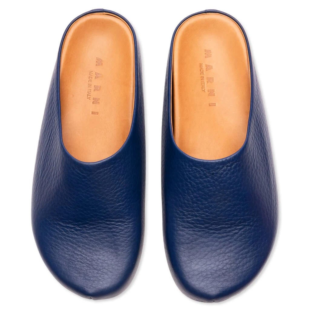 Marni Leather Fussbett Sabot - Dusty Blue 4 Marni Leather Fussbett Sabot - Dusty Blue - Image 2