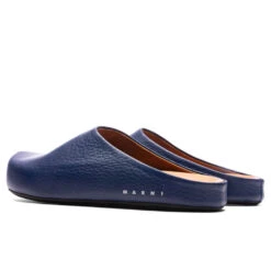 Marni Leather Fussbett Sabot - Dusty Blue 9 Marni Leather Fussbett Sabot - Dusty Blue -Birkenstock Store Marni Leather Fussbett Sabot Dusty Blue SBMR001400 P4554 00B35 12 18 22 S NF Feature 9