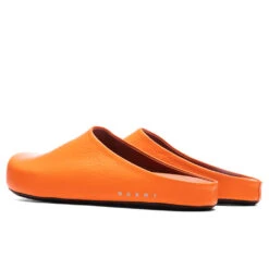Marni Leather Fussbett Sabot - Orange -Birkenstock Store Marni Leather Fussbett Sabot Orange SBMR001400 P4554 00R35 12 18 22 S NF Feature 4