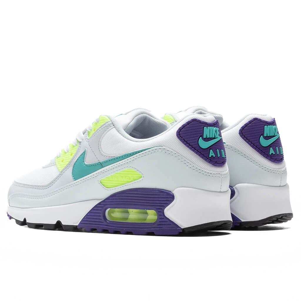 Nike Air Max 90 Women's - White/Washed Teal 5 Nike Air Max 90 Women's - White/Washed Teal - Image 3