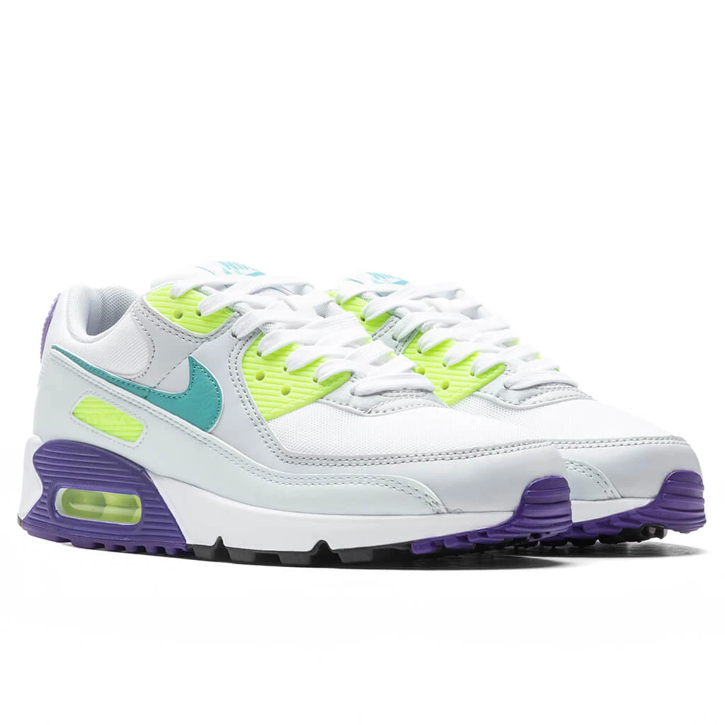 Nike Air Max 90 Women's - White/Washed Teal 4 Nike Air Max 90 Women's - White/Washed Teal - Image 2
