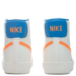 Nike Women's Blazer Mid '77 - Sail/Total Orange/LT Photo Blue -Birkenstock Store Nike Blazer Mid 77 Women s Sail Total Orange LT Photon Blue DQ4692 100 11 27 2021 01 4