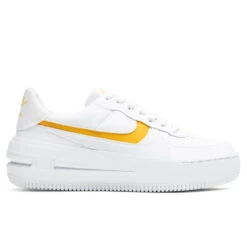 Nike Women's Air Force 1 PLT.AF.ORM - White/Yellow Ochre/Summit White